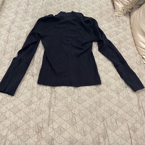 Free People Black Long‎ Sleeve Tee - Picture 1 of 2